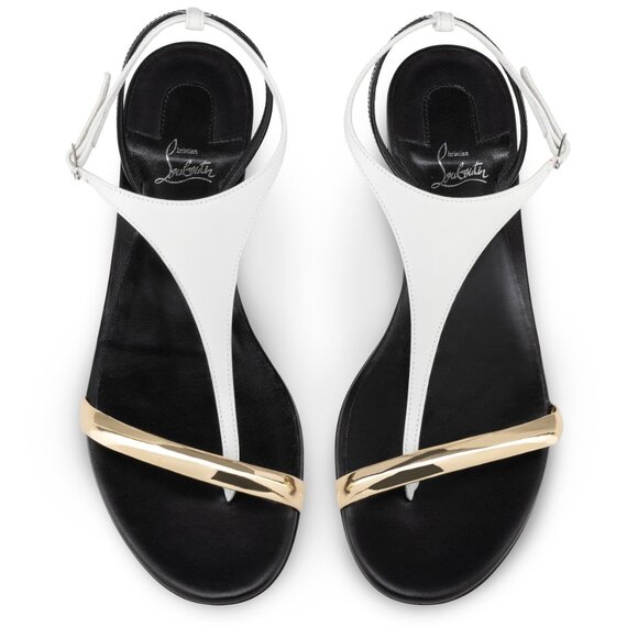 Christian Louboutin ATHINITA Athina T Strap Flat Gladiator Sandals Shoes - Picture 5 of 14